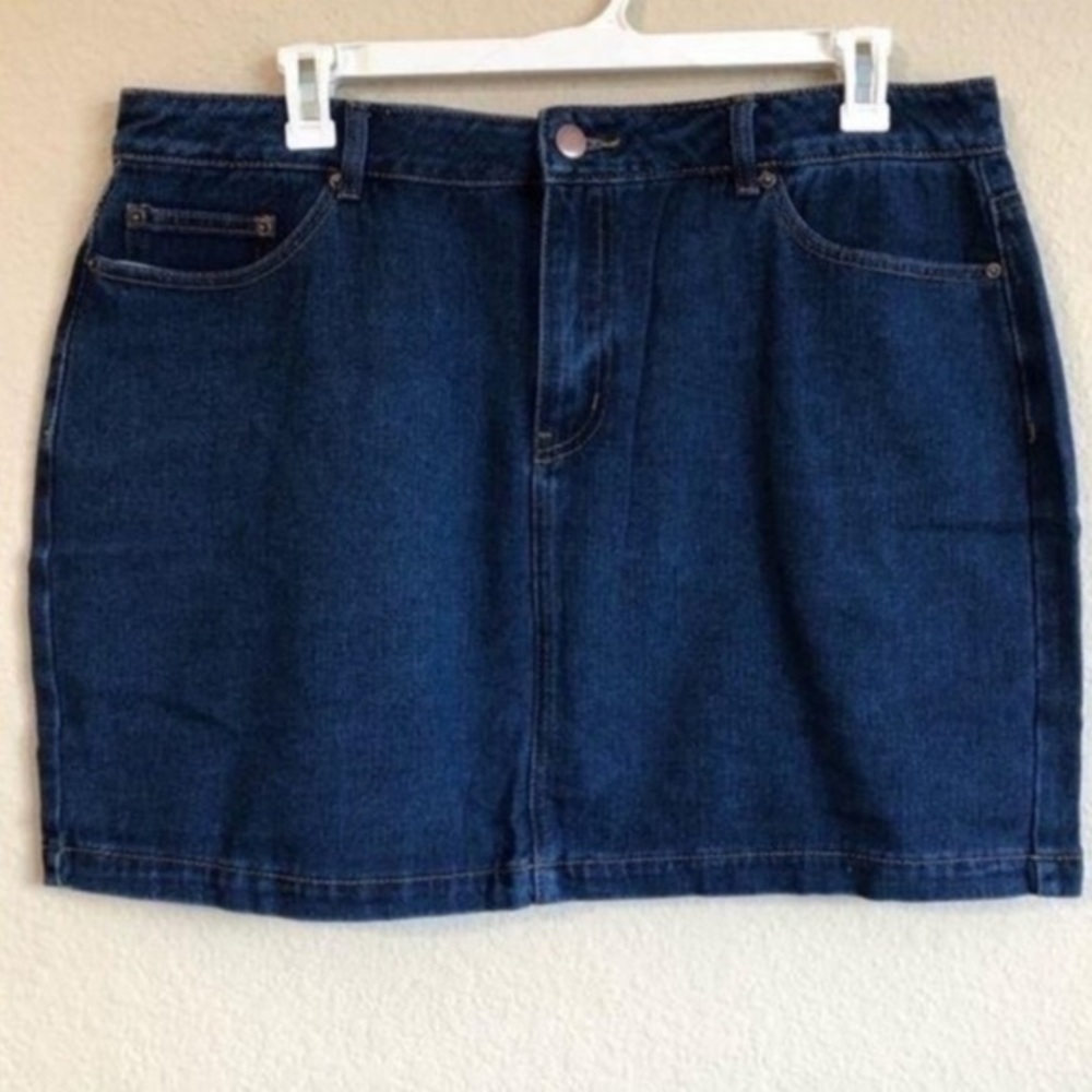 Forever 21 Jean Skirt Mini Plus Size NWT